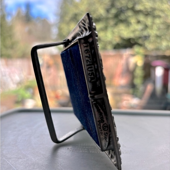 Vintage Elias American Sterling Silver-Pewter Picture Frame-Retired #1672 USA - Picture 5 of 8